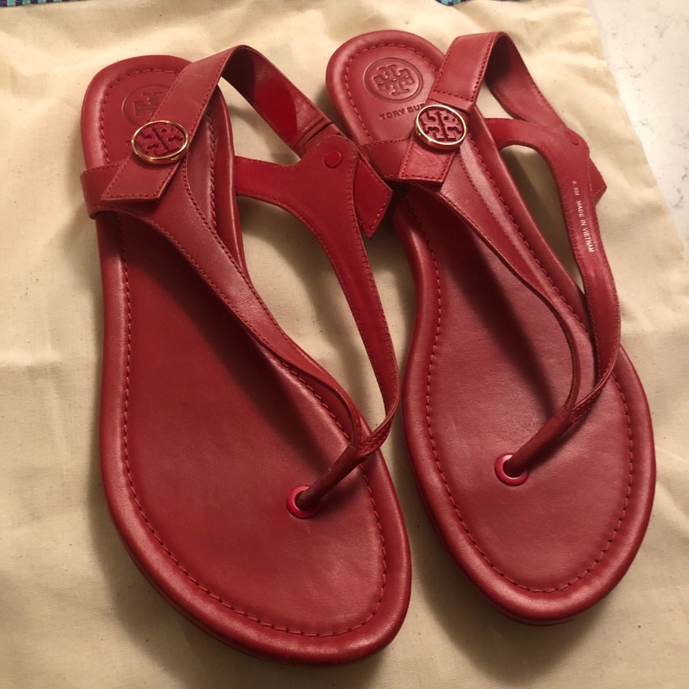 Tory Burch red sandals
